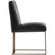 Dean Antique Brass / Cantina Black Dining Chair